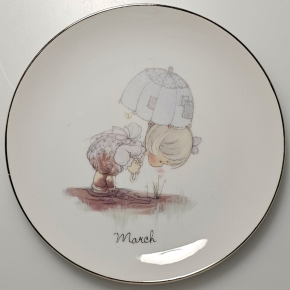 Precious Moments Months of the Year Plates - March - Picture 9 of 10